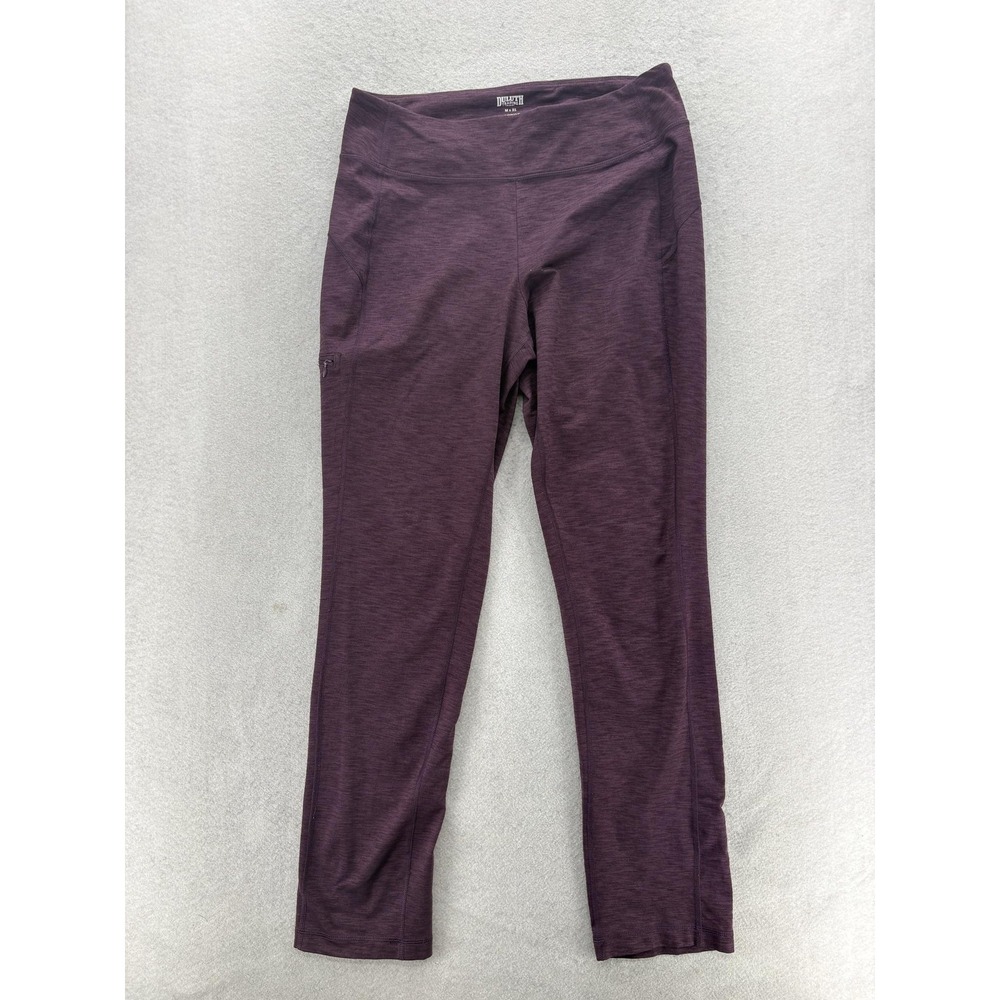 Duluth NoGA Classic Slim Leg Pants Womens Mx31 Purple Stretch Workwear Comfort